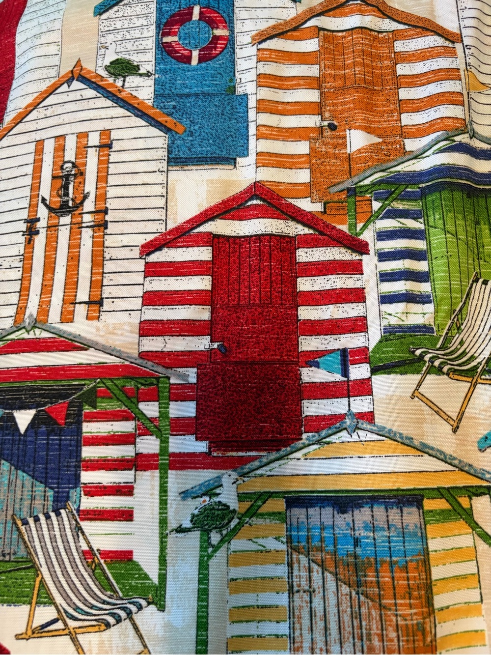 Beach Hut Stripe Cotton Fabric - Multicolor - Picture 6 of 6